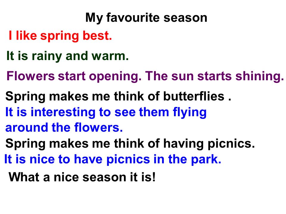 Essay on my favourite season rainy